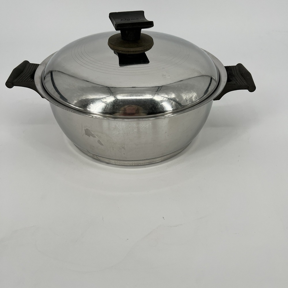 Rena Ware‎ 3 Qt Saucepan Regal Ware Multi-Ply Stainless Saute Pot Frying Pan Lid